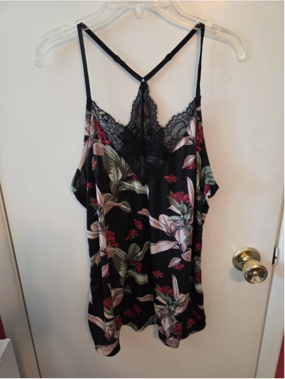 Body Touch Floral Lace Chemise Size Large Fairycore
